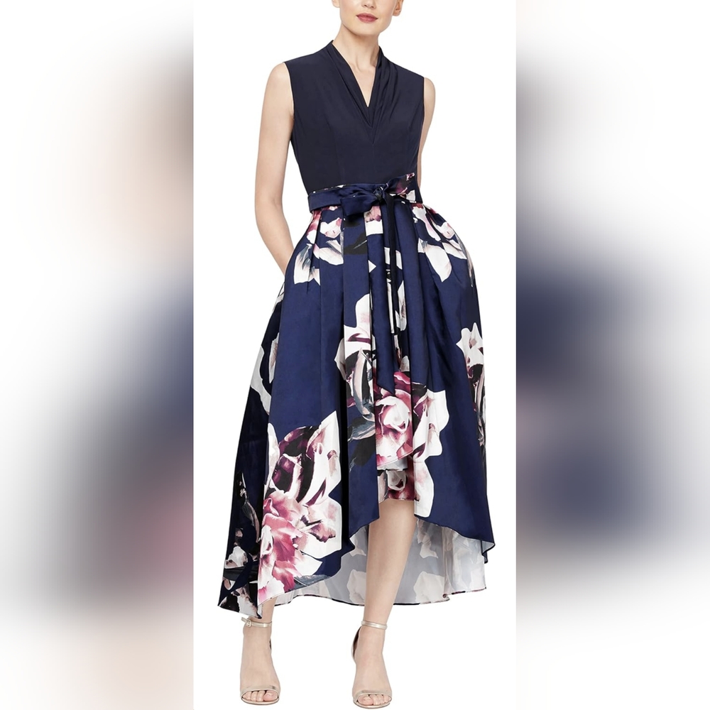 Stunning hi low elegant gown - size 6 BNWOT